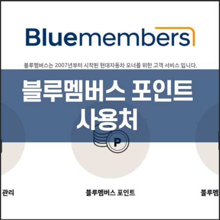 혜택, 홈페이지 내가 궁금해서 찾아보는 - 블루 멤버스 카드