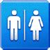 화장실 표시 이모티콘 Emojiguide 이모티콘 가이드 - 화장실 이모티콘