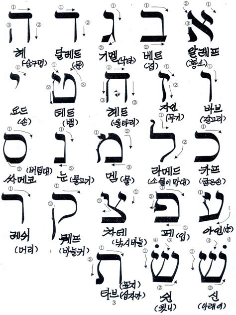 히브리어 한 잔 히브리어 알파벳 자음 - 히브리어 단어 모음
