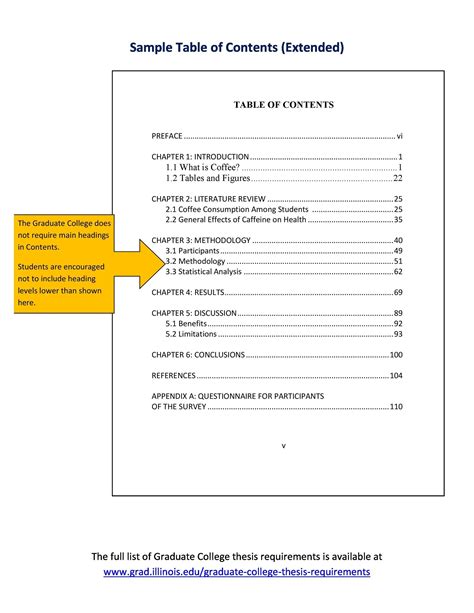 ️ Table of contents paper. How to Write a Table of Contents in APA