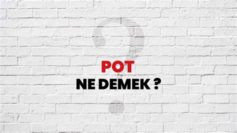 ﻿pokerde pot ne demek: pot2 ne demek?   türkçe kelime anlamı