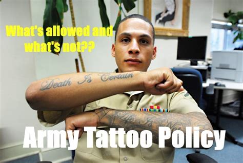 ﻿política de tatuajes del ejército: qué está permitido y qué no