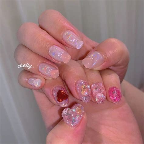 𝙘𝙝𝙚𝙡𝙡𝙮 𝙣𝙖𝙞𝙡𝙨🍒 on Instagram: "☁️🥣💗 _ _ _ #nails #美甲 #naildesign #hpb ...