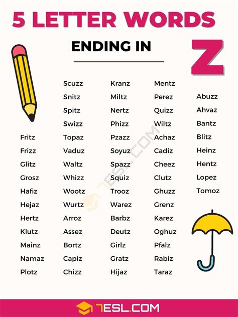 🌈 Words that start and end with a. Words that Start with Z and End with