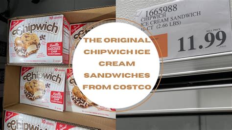 🍦 DELICIOUS Chipwich ice cream sandwiches are at Costco ... - TikTok