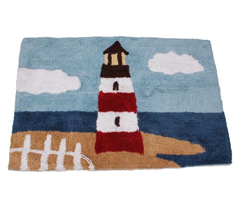 2024 🏁 Coastal Charm: Lighthouse Bath Rug Review-marketplaceplus.shop