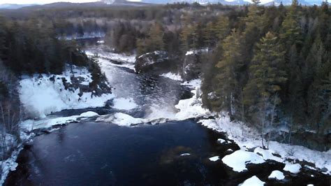 🏞 Grand Falls in Township 3 Range 4 (T3 R4), Maine 🌲 in Winter 🏔 ️