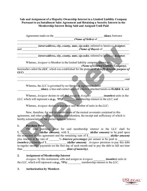 🏷️ Assignment of membership interest. Assignment Forms and Agreements