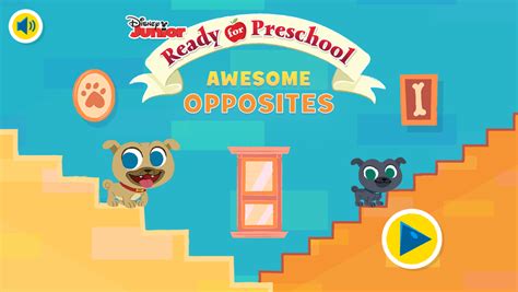 🕹️ Play Disney Junior Bingo & Rolly Awesome Opposites Game