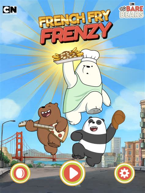 🕹️ Play We Bare Bears French Fry Frenzy Game: Free Online Food …