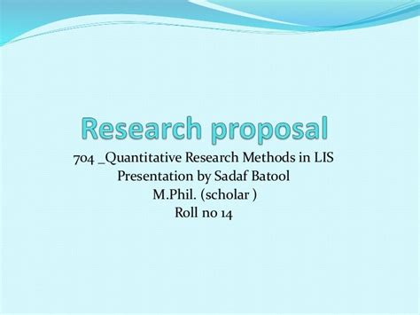 😊 Research proposal powerpoint presentation example. Research Proposal