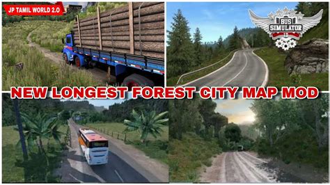 🤩NEW LONGEST FOREST CITY MAP MOD FOR BUS …