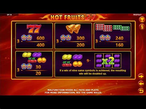  Слот Hot Fruits 27