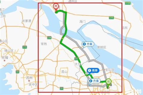  请问上海到南通自驾车线路？