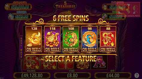  5 treasures free slot machine