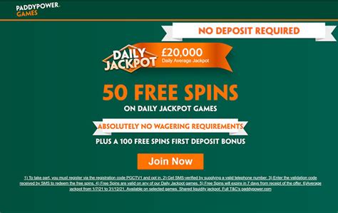  60 free spins no deposit paddy power