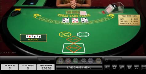  888 casino 3 card poker