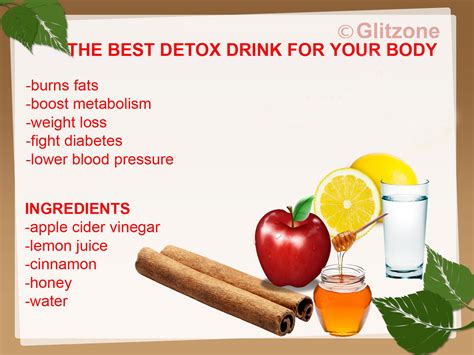  A detox drink not only isn
