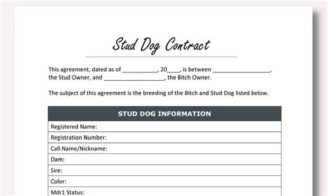  A dog stud service is the agreement and act of lending or using a specific stud dog so it can mate and breed a female dog