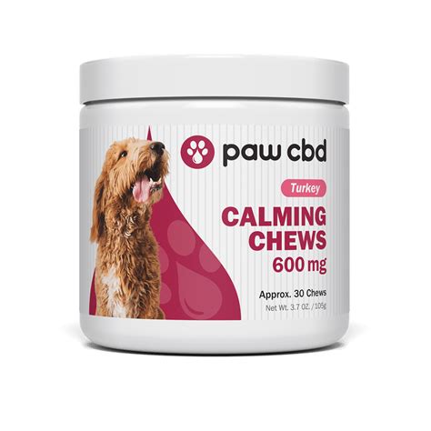  After a year, chat with your veterinarian about using CBD calming chews for dogs