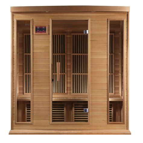  An infrared sauna provides added benefits compared to traditional saunas, using infrared heat waves to heat the user and the structure instead of the air directly