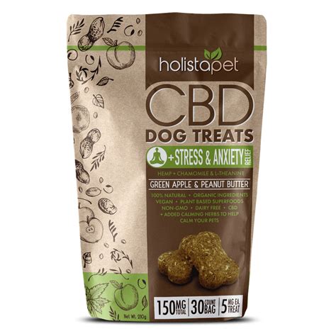 Anxiety Relief CBD dog treats can have a calming effect on anxious dogs due to their interaction with serotonin receptors in the brain