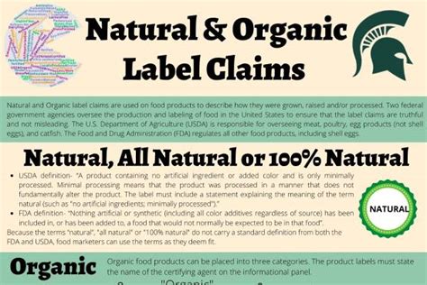  Any organic claims should always be backed up by a certification