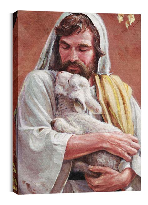  As a child growing up in church, I remember seeing a picture of Jesus with a lamb wrapped around his neck