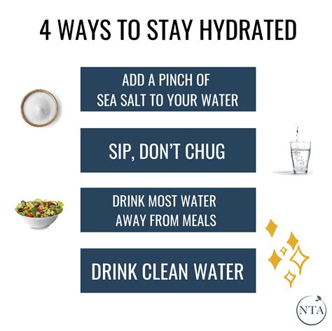  Be careful not to over-hydrate