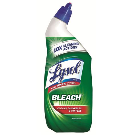  Bleach can be found in toilet bowl cleaners, dishwashing detergent, and laundry detergent