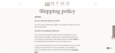  Brands have shipping and return policies