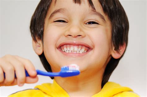  Brush his teeth regularly to maintain their oral health and prevent tooth decay and gum disease