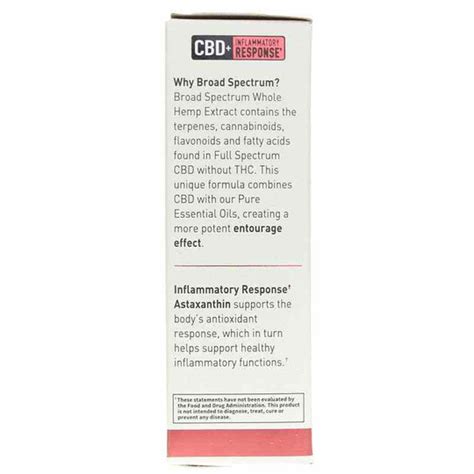  CBD supports a normal inflammatory response in the body, which helps with occasional stiffness and soreness while also supporting healthy cellular activity and normal muscle recovery