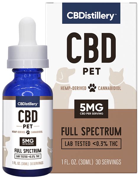  CBDistillery Pet Tincture As pet owners, we want our furry companions to lead happy and healthy lives