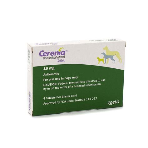  Cerenia maropitant Cerenia is available by prescription only