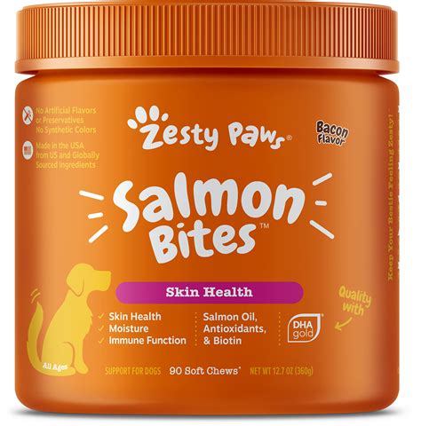  Choose from an array including oils chews treats or edibles, all available in salmon flavor too