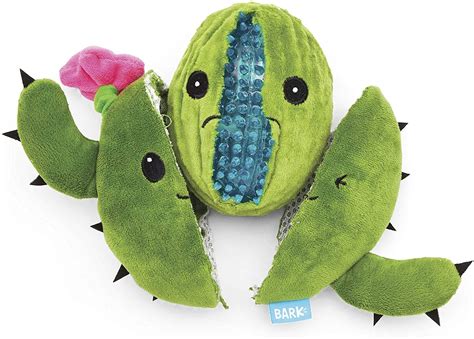  Click on the photo below to learn more or to buy: Meet Consuela the Cactus! This toy is designed to be destroyed, with a smaller squeaker inside to surprise your pup and make for long lasting playtimes