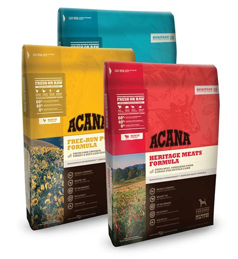  Currently, our recommendations are Orijen and Acana, both are biologically appropriate premium-quality dog food with high meat inclusions from superior quality meat, poultry, and produce