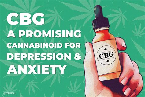  Early research has shown that CBG may help with anxiety and depression and that it is mildly energizing compared to CBD which usually has a calming and relaxing effect