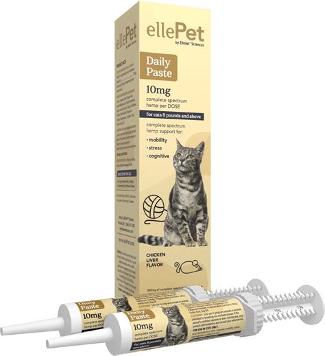  EllePet Daily Paste for Cats can be used for joint discomfort, stress, neuro support, and senior cat overall wellness