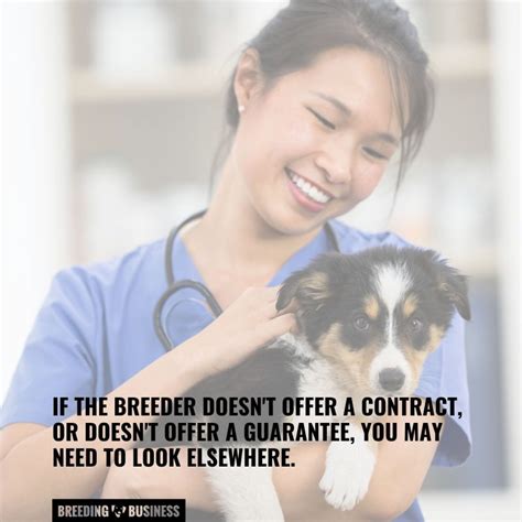  Ethical breeders also offer health guarantees that are usually applicable for either one or two years from adoption