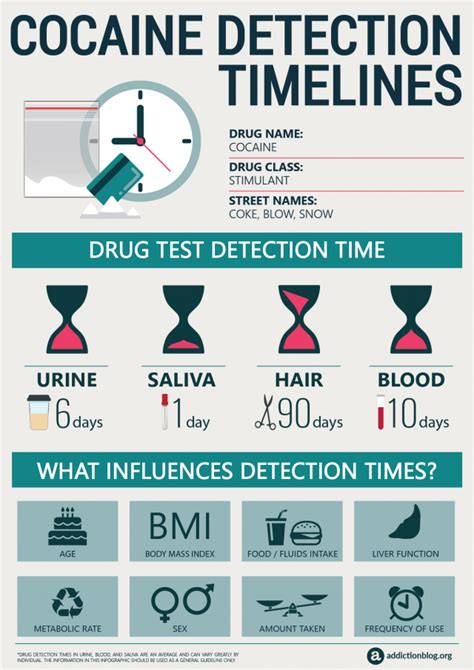 Factors Affecting Times to Detect Cocaine in Your System The detection times for cocaine can vary from person to person due to various factors that influence its metabolism and elimination from the body
