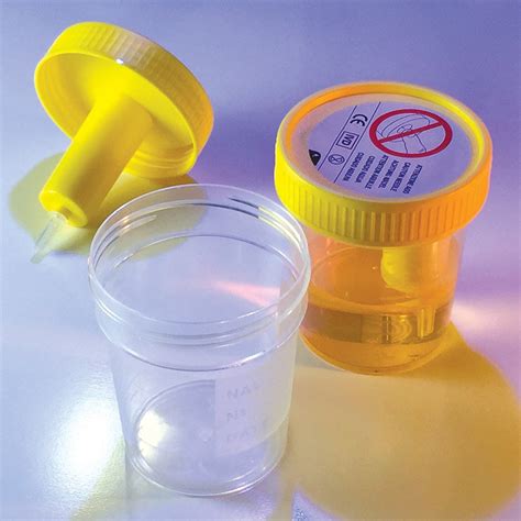  First, transfer the urine from the container it was collected into a microwave-safe container