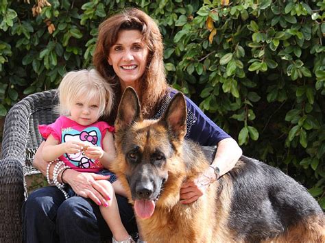  For many families, the German shepherd is also a treasured family pet