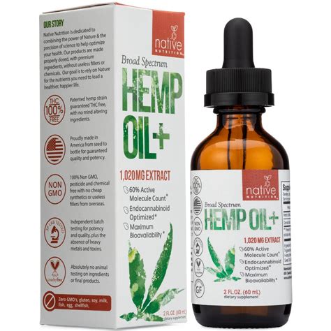  Hemp oil should be THC free as well