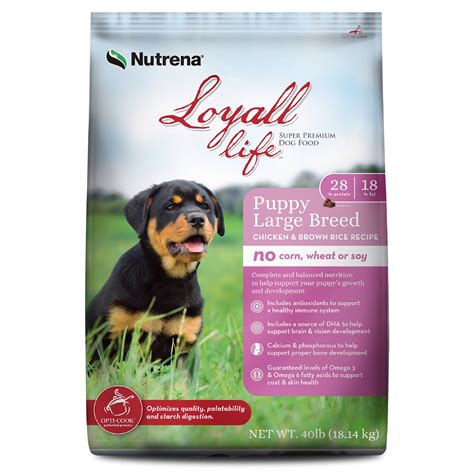  His breeder has carefully selected to feed them Loyall Life, Dry Kibble