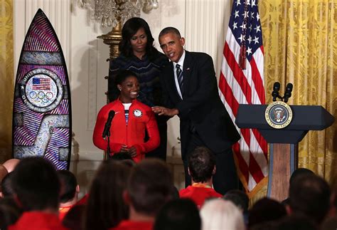  I think he got a 10 When Simone Biles opened up about teaching President Obama to do a split