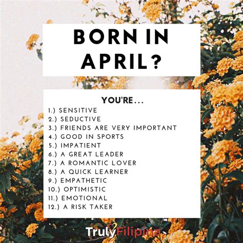  I was born on April 8, 
