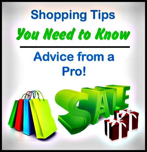  If you follow the next few shopping tips, you