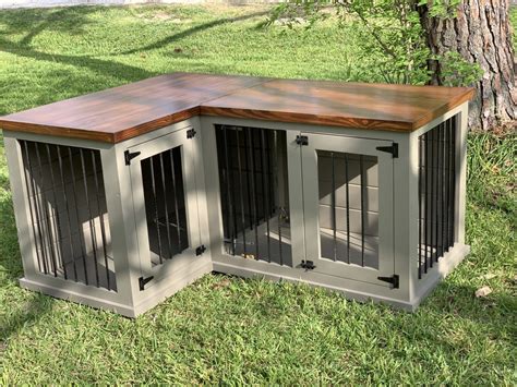  If your dog is calm and loves a cozy corner, a wooden crate could be just right